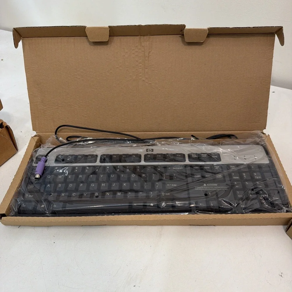 Lot of 2 (Two) Hewlett Packard HP SK-2880  Black/Silver PS/2